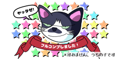 フルコンプしました! フルコンプしました!