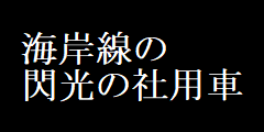 海岸線の閃光の社用車